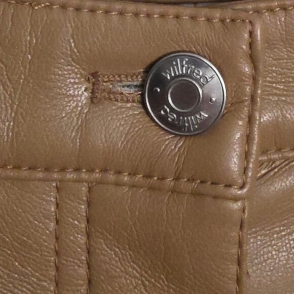 Wilfred Melina Faux Leather Cropped Straight Leg Pants 8 - Picture 4 of 14